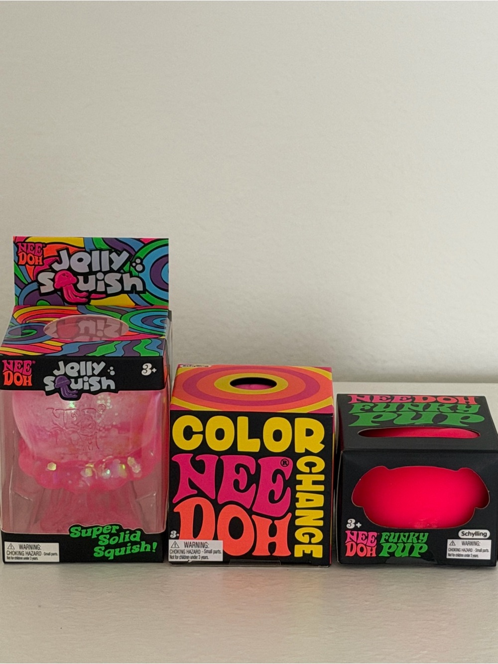 Needoh Pink Squishy Bundle (Set of 3)